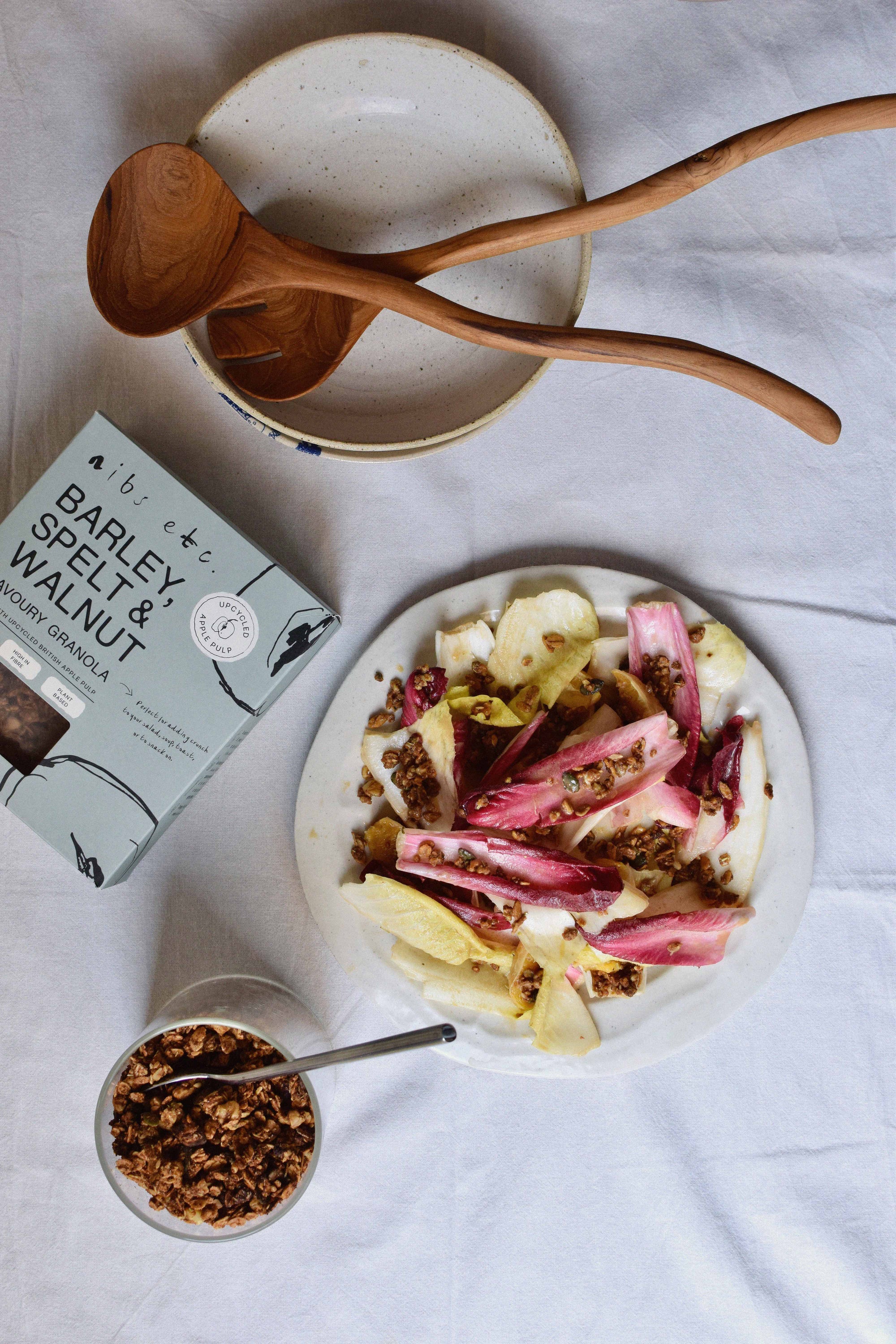 Recipe etc.: Endive, Orange, savoury Granola Salad