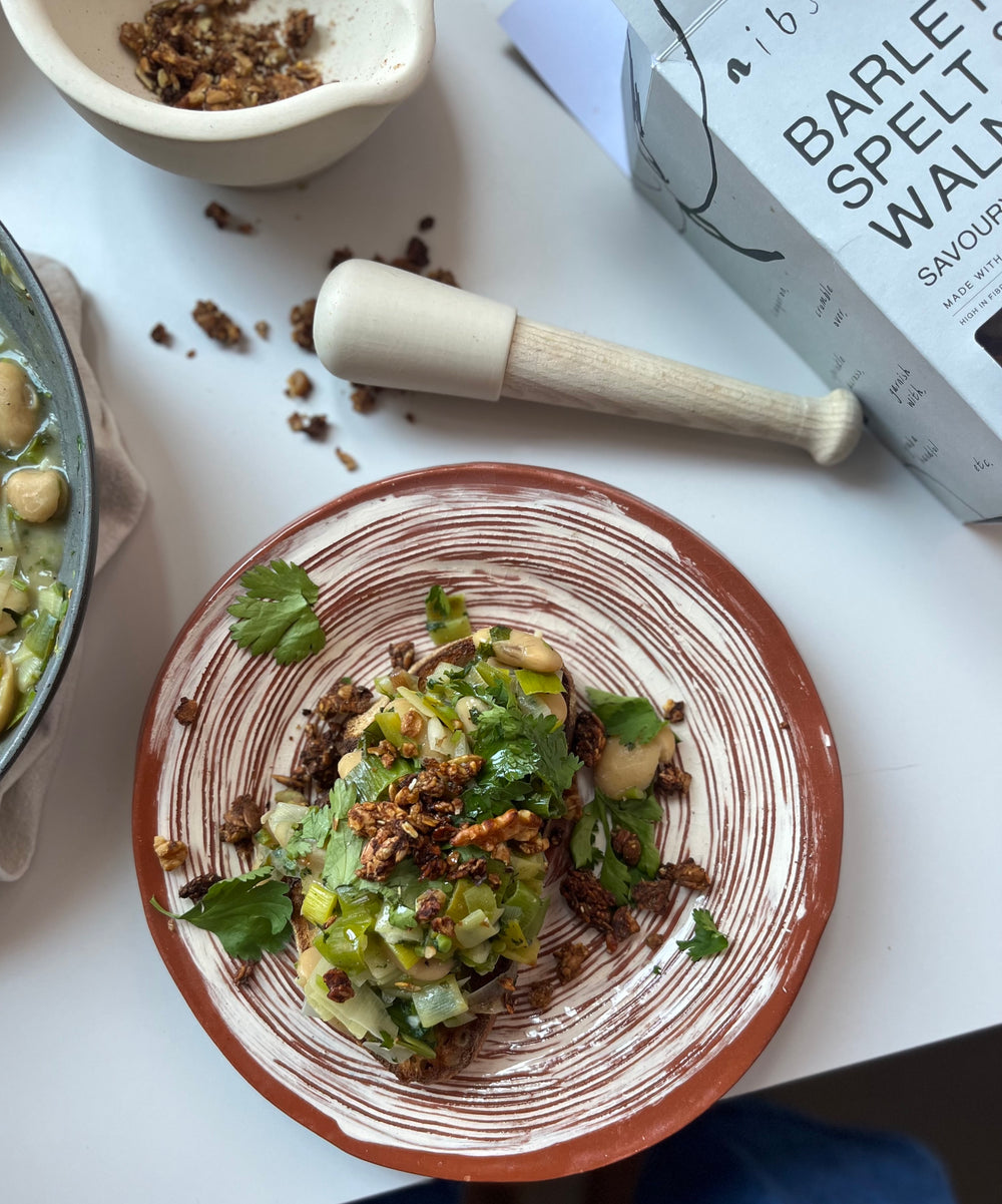 Recipe etc.: Leek & Broad Beans on Toast